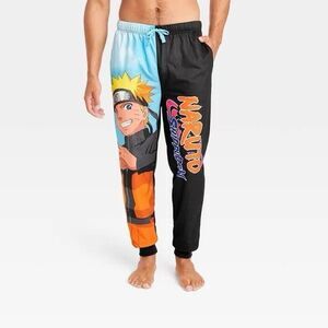 Naruto Large Shippuden Anime Graphic Pajama Pants Jogger Lounge Sleep Unisex NWT